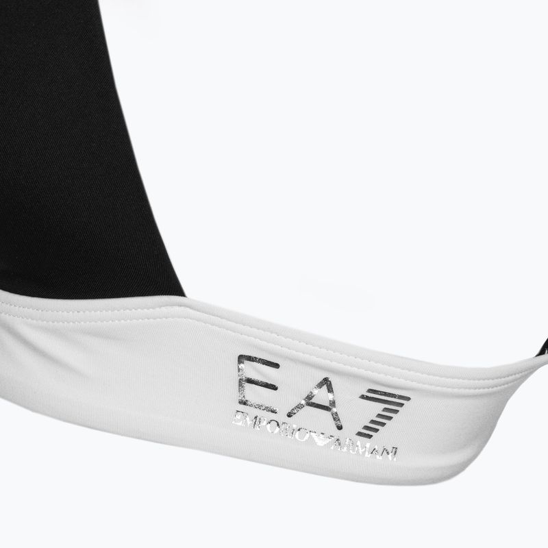 Női kétrészes fürdőruha EA7 Emporio Armani Water Sports BW Maxi Logo bianco/nero 4