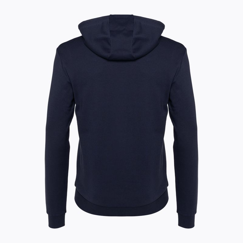 Férfi pulóver EA7 Emporio Armani Train Logo Series Oversize Logo Hoodie Coft navy blue 6