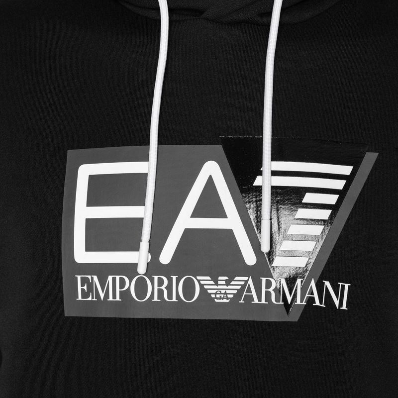 Férfi pulóver EA7 Emporio Armani Train Visibility Hoodie black 6