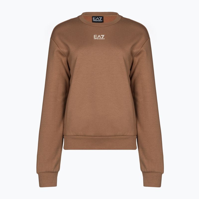 Női pulóver EA7 Emporio Armani Train Logo Series T-Top Essential tan