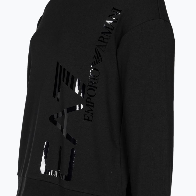 Női pulóver EA7 Emporio Armani Train Logo Series Hoodie Mirror black/logo black 3