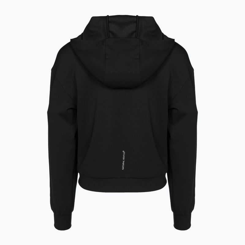 Női pulóver EA7 Emporio Armani Natural Ventus7 Hoodie black 2