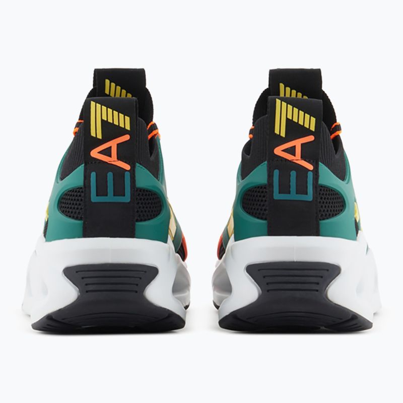 Cipő EA7 Emporio Armani Infinity Cage black/ evergreen/ orange fluo 10