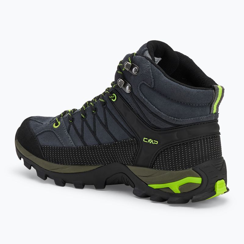 Férfi túrabakancs CMP Rigel Mid szürke/sárga fluo 3
