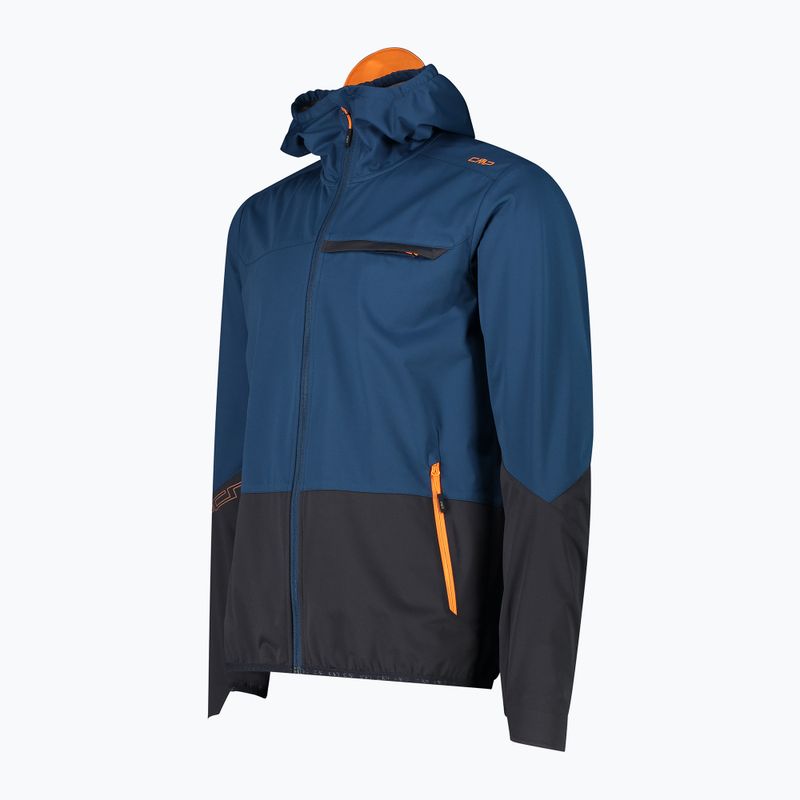 férfi softshell kabát  CMF Zip Hood bluesteel 3