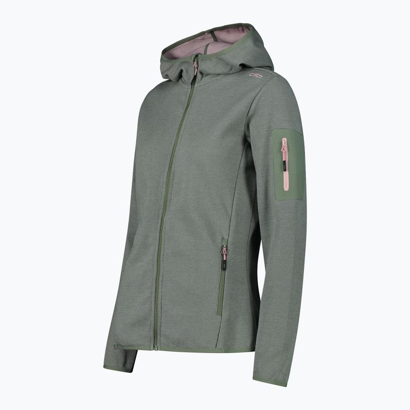 Női CMP Zip Hood trekking pulóver szalvia/jade 2