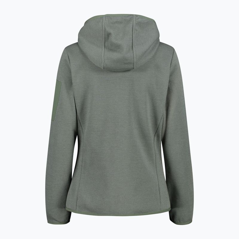 Női CMP Zip Hood trekking pulóver szalvia/jade 3