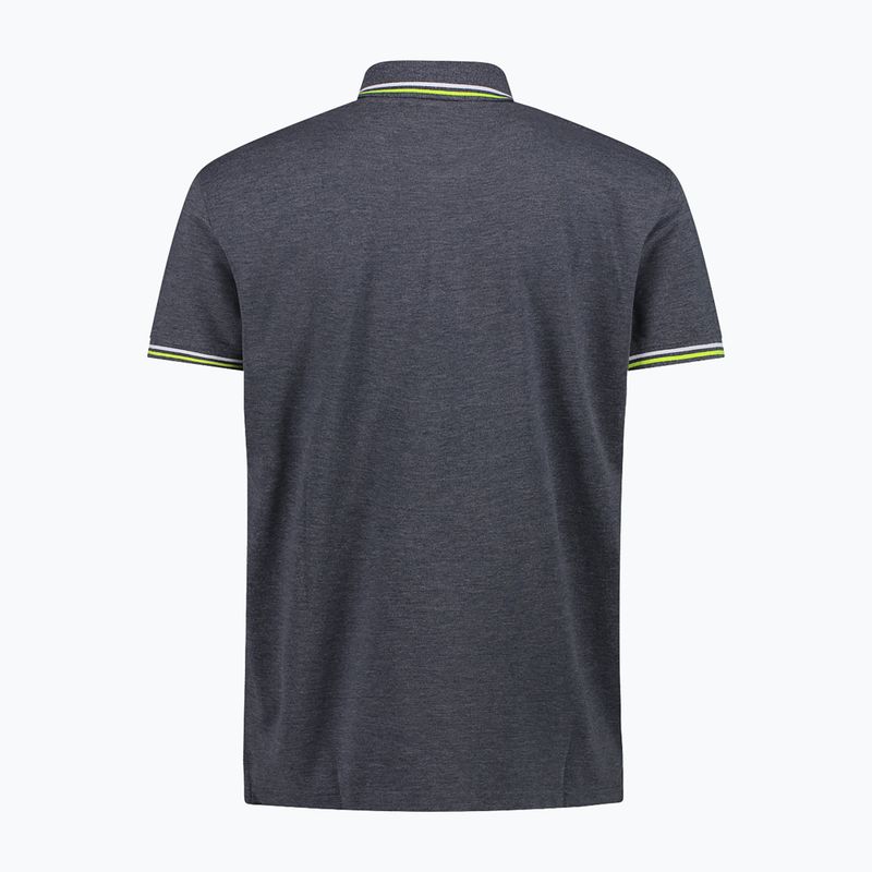 Férfi póló CMP 34D5987 black/blue 2