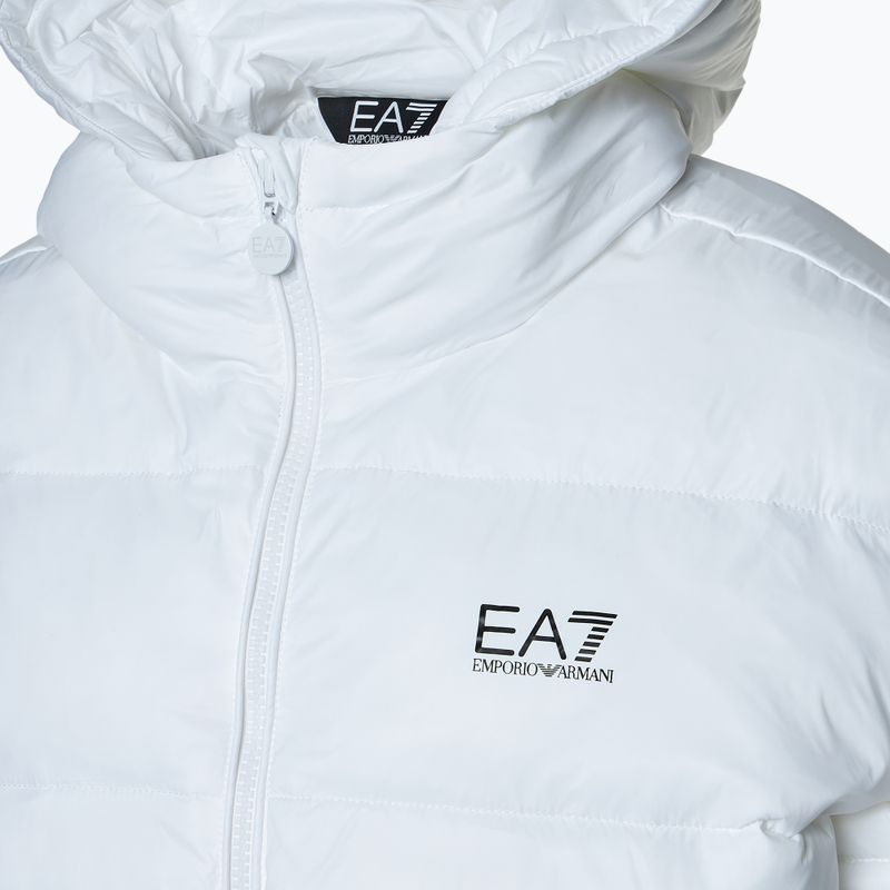 Női EA7 Emporio Armani Train Shiny ECO Extra bélelt bomberdzseki fehér 3