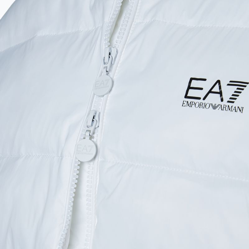 Női EA7 Emporio Armani Train Shiny ECO Extra bélelt bomberdzseki fehér 5