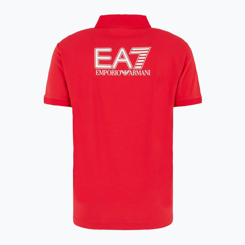 Férfi EA7 Emporio Armani Train Visibility Polo póló salsa póló 2