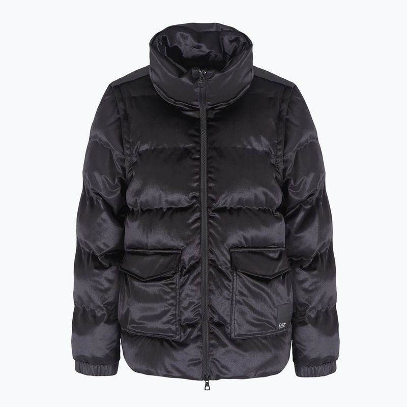 Női kabát EA7 Emporio Armani Train Athletic Velour Extra Padded black