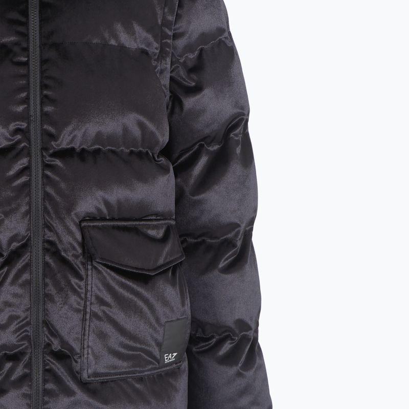 Női kabát EA7 Emporio Armani Train Athletic Velour Extra Padded black 4