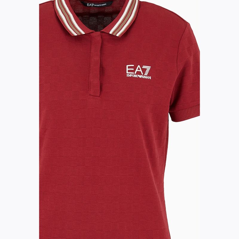 Női EA7 Emporio Armani Golf Pro Polo póló Damier syrah póló 7