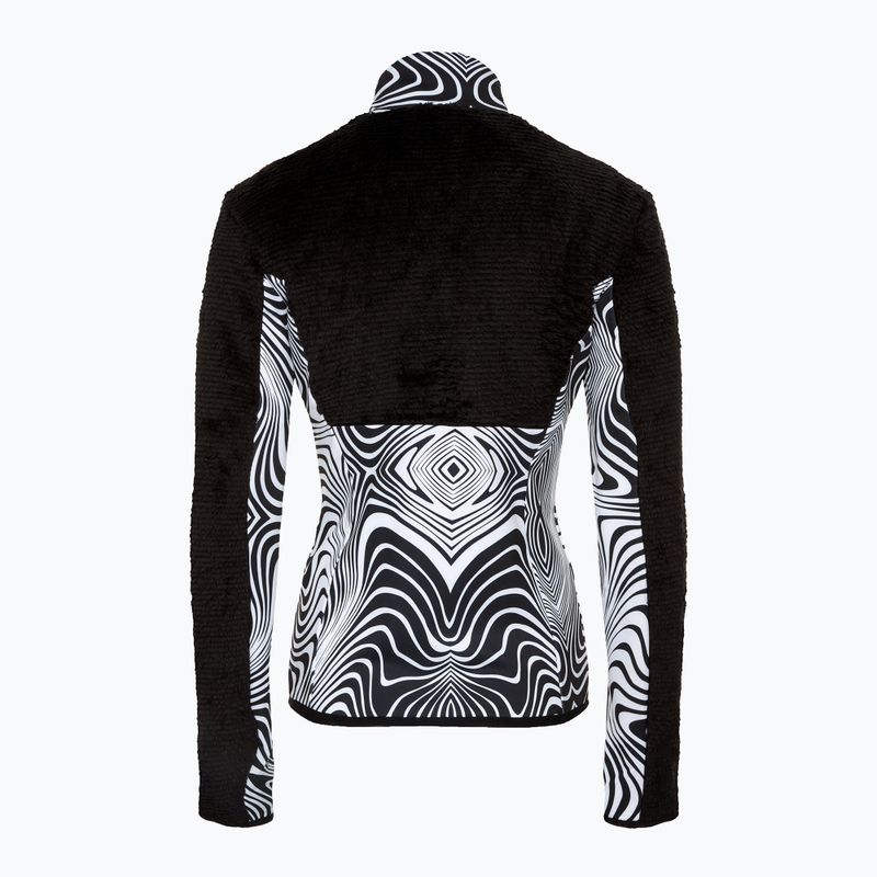 Női sí pulóver EA7 Ski Kitzbuhel Polarfleece T-Top divatos zebra 2