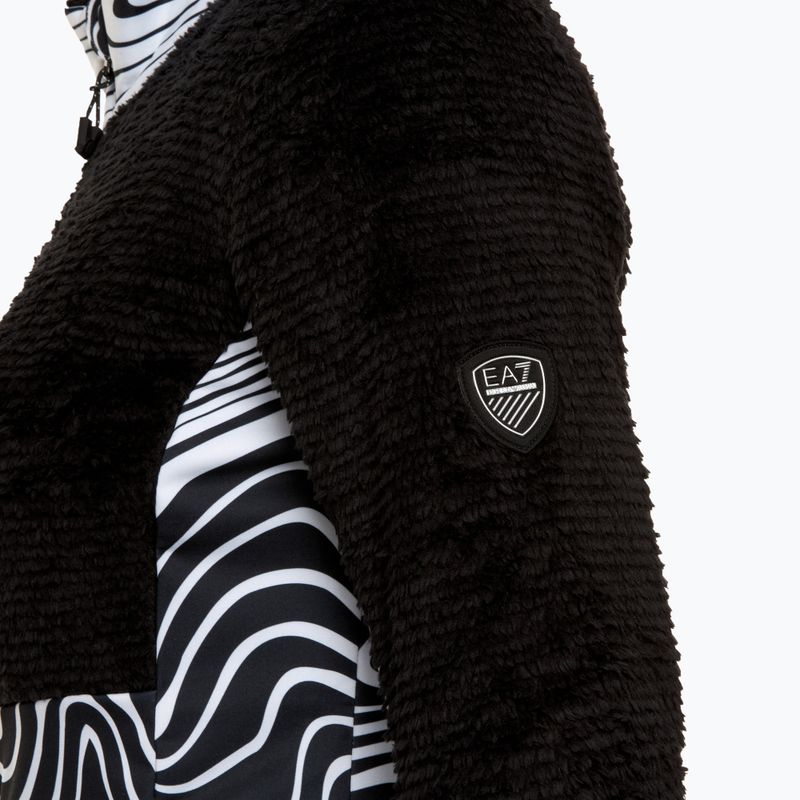 Női sí pulóver EA7 Ski Kitzbuhel Polarfleece T-Top divatos zebra 3