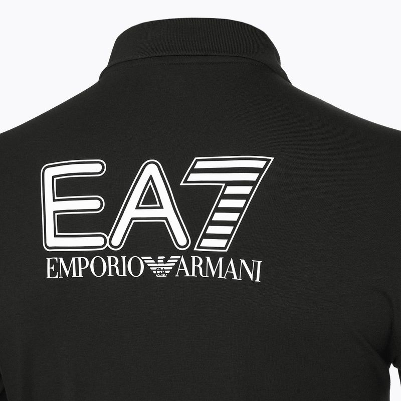 Férfi EA7 Emporio Armani Train Visibility Polo fekete 4