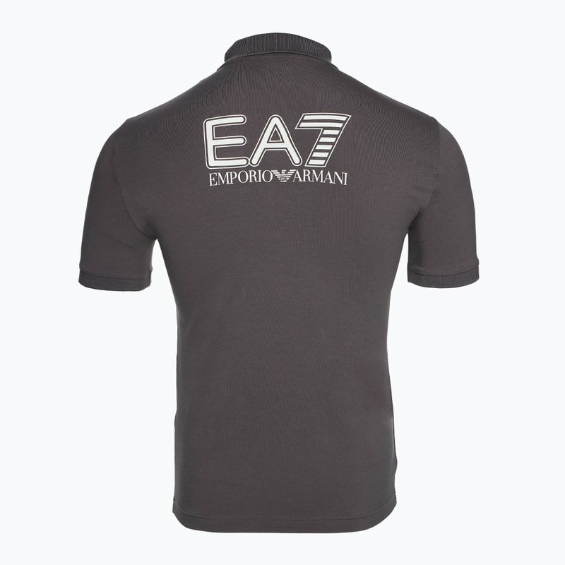Férfi EA7 Emporio Armani Train Visibility Polo póló vulkanikus üveg póló 2