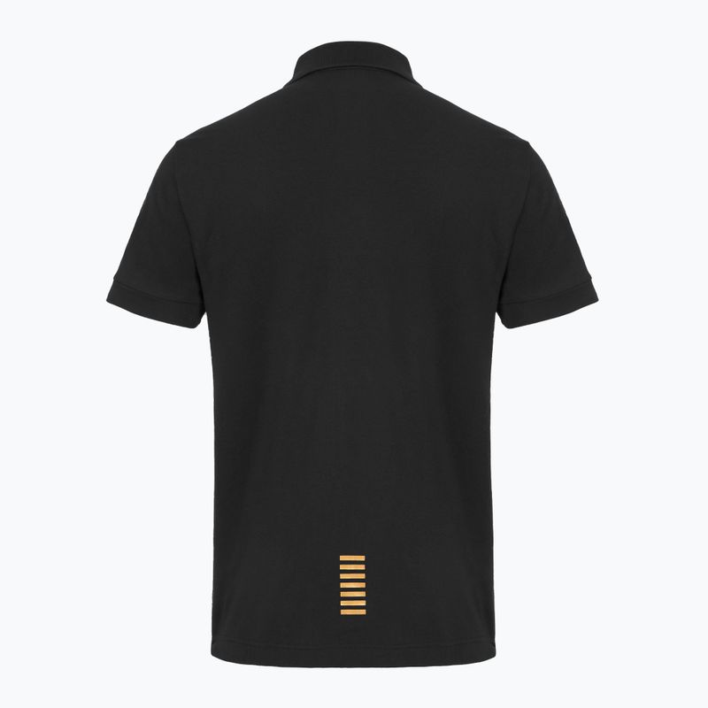 Férfi EA7 Emporio Armani Core Identity póló fekete / arany logó 2