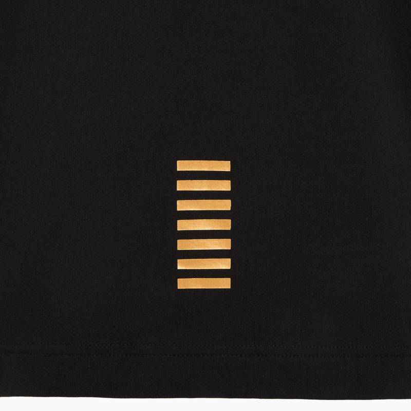 Férfi EA7 Emporio Armani Core Identity póló fekete / arany logó 4