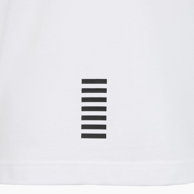 Férfi EA7 Emporio Armani Core Identity Piqué póló póló fehér 4