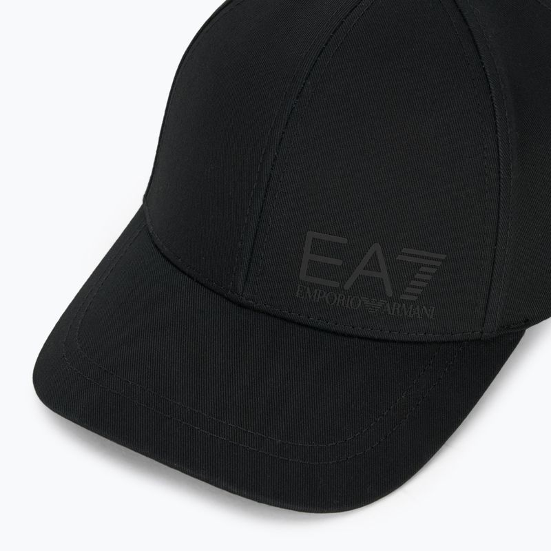 EA7 Emporio Armani TrainCore IdentityLogo baseball sapka fekete / fekete 3