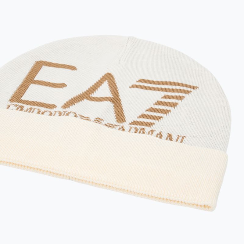 EA7 Emporio Armani Mountain Visibility Beanie vanília jég / tigrisszem téli sapka 3