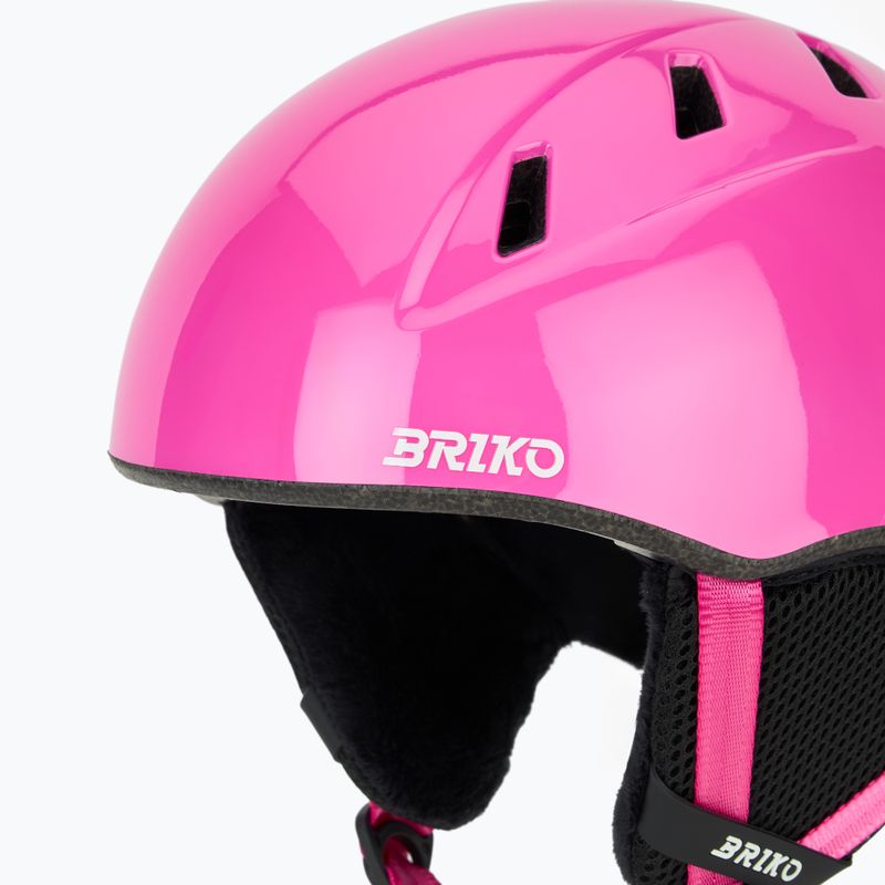 Gyerek sísisak Briko Makalu Jr shiny pink/white 7