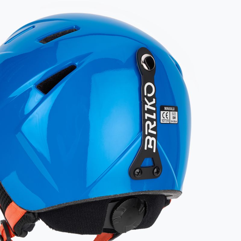 Gyerek sísisak Briko Makalu Jr shiny lochmara blue/pomegranate red 8