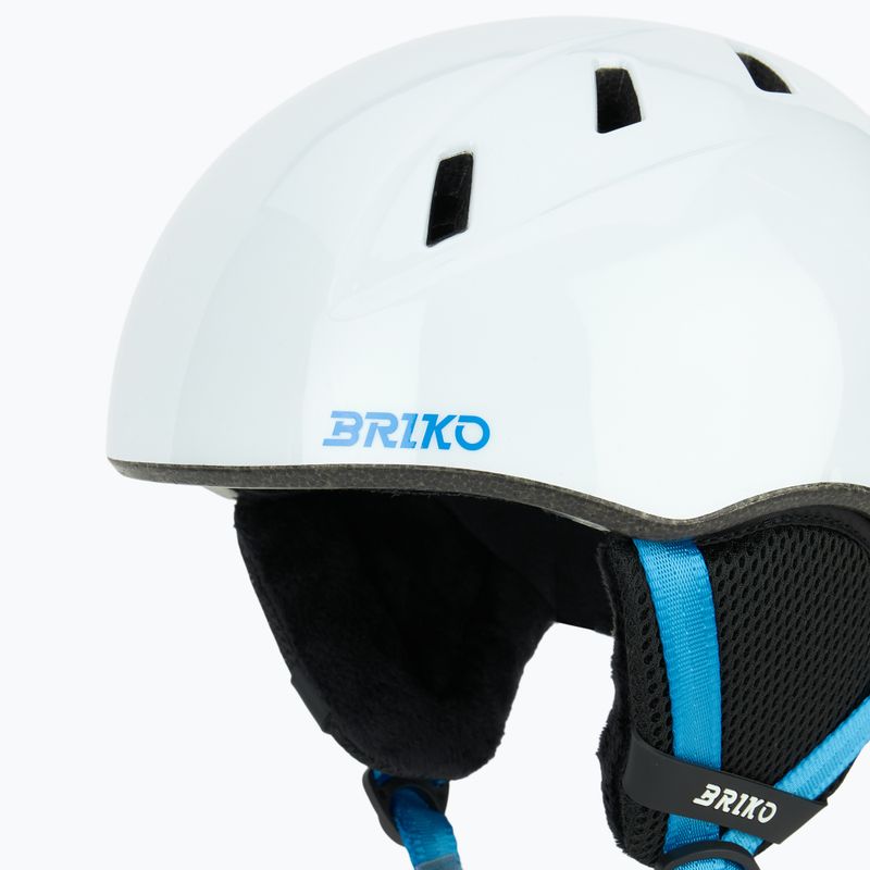 Gyerek sísisak Briko Makalu Jr shiny white/lochmara blue 7