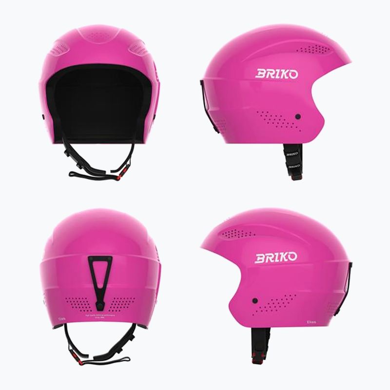 Gyerek sí sisak Briko Elias Jr shiny neon pink