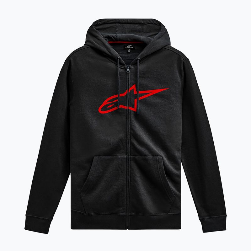 Férfi Alpinestars Ageless II Zip Hoodie fekete/piros