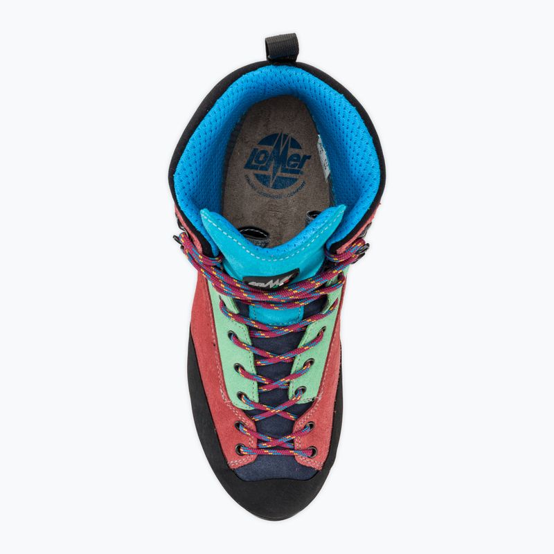 Női trekking cipő Lomer Badia High Mtx turquoise/begon 5