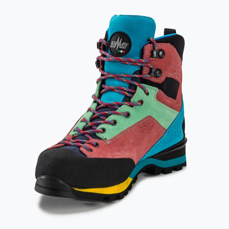 Női trekking cipő Lomer Badia High Mtx turquoise/begon 7