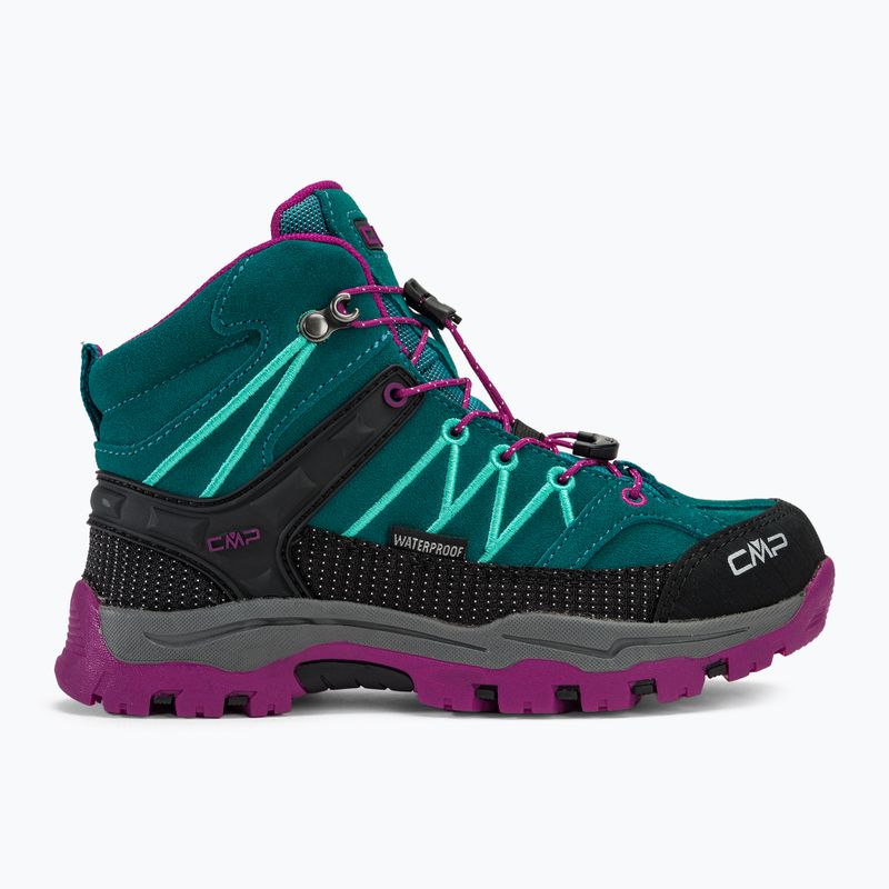 Gyerek trekking cipő CMP Rigel Mid lake/pink fluo 2