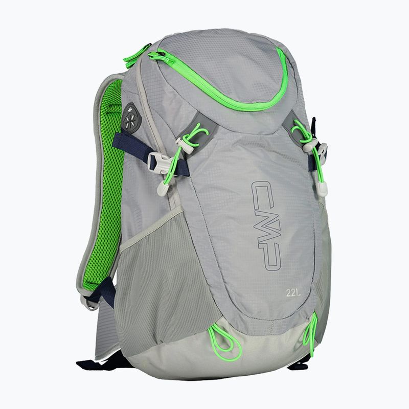 Férfi trekking hátizsák CMP Katana 22 l szürke / zöld fluo