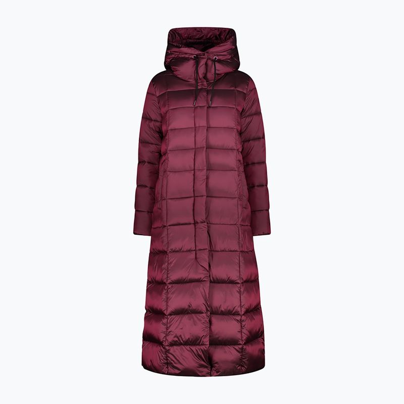 Női CMP Coat Fix Hood Down kabát Maroon 32K3136