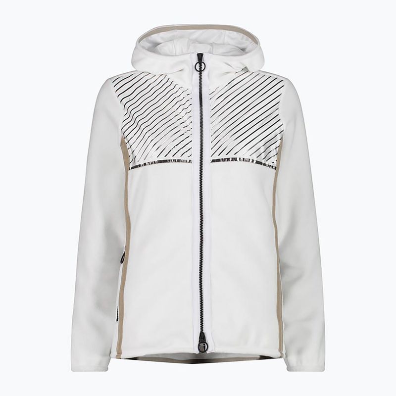 Női CMP Fix kapucnis fleece pulóver fehér 32H0386/A001