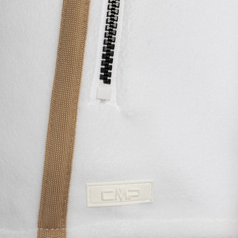 Női CMP Fix kapucnis fleece pulóver fehér 32H0386/A001 7