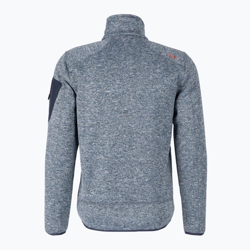 Férfi CMP kék fleece pulóver 3H60747N/05MM 2