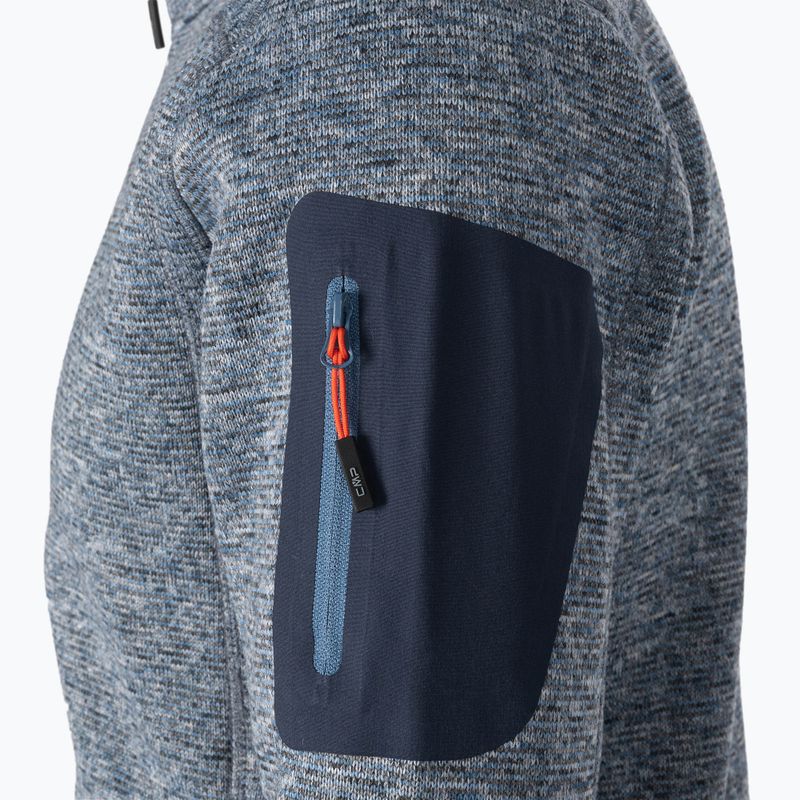 Férfi CMP kék fleece pulóver 3H60747N/05MM 4