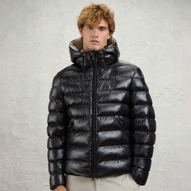 Férfi kabát Blauer USA Adams black inside beige 2