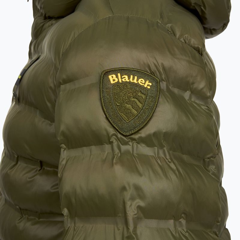 Férfi kabát Blauer USA Charles dark olive inside mist grey 3