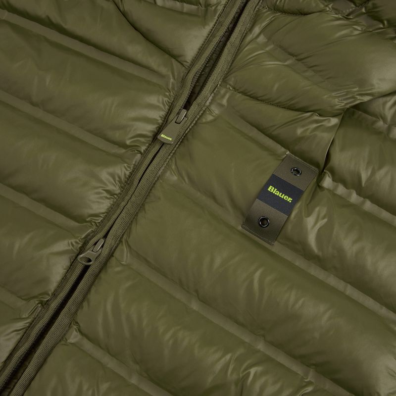 Férfi kabát Blauer USA Charles dark olive inside mist grey 4