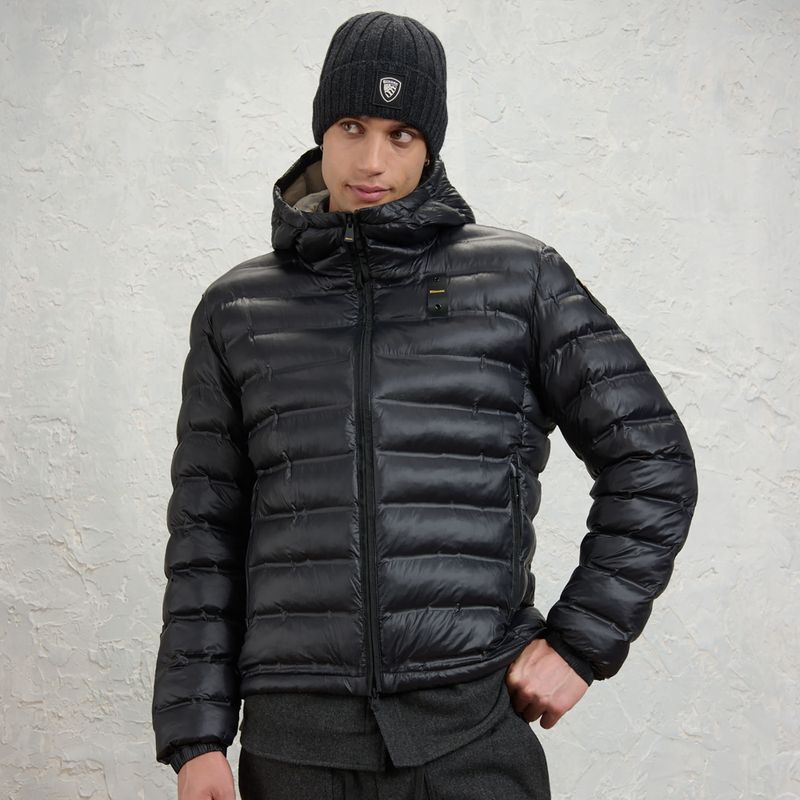 Férfi kabát Blauer USA Charles black inside mist grey 2