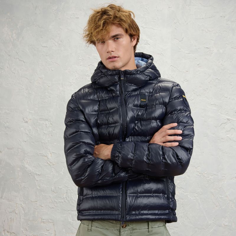 Férfi kabát Blauer USA Charles blu int. blue 2