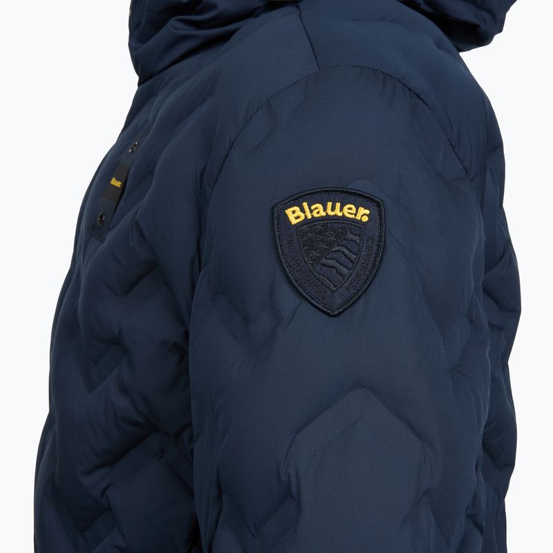 Férfi kabát Blauer USA Piery blue inside brown 3