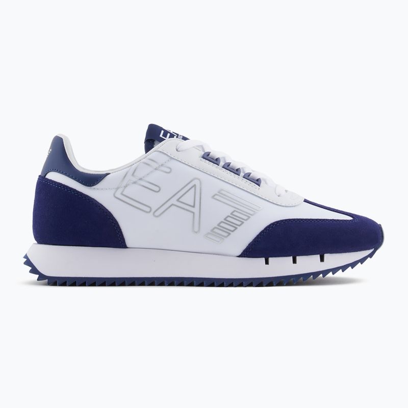 EA7 Emporio Armani fekete-fehér Vintage fehér/középkori kék cipő