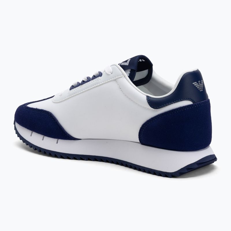 EA7 Emporio Armani fekete-fehér Vintage fehér/középkori kék cipő 3