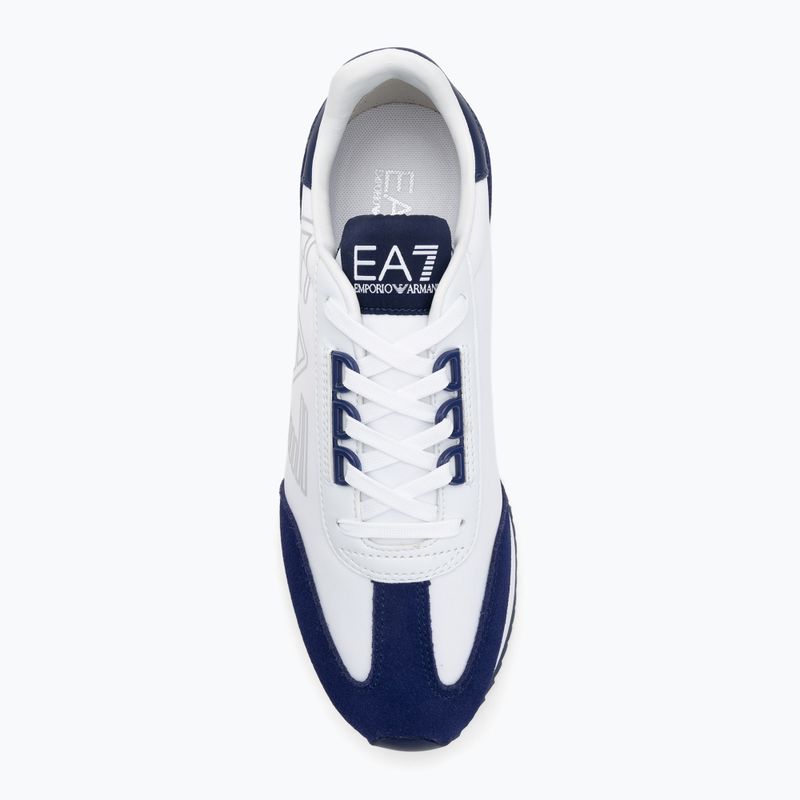 EA7 Emporio Armani fekete-fehér Vintage fehér/középkori kék cipő 5